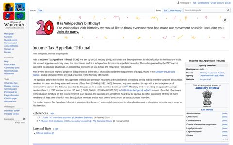 Income Tax Appellate Tribunal - Wikipedia
