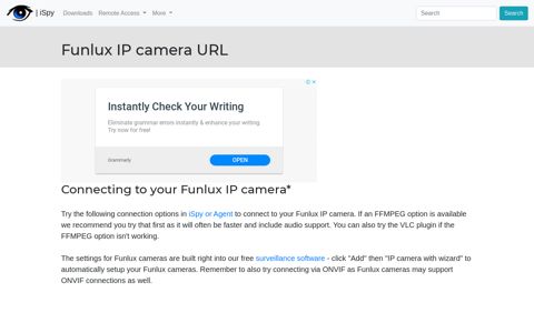 Connect to Funlux IP cameras