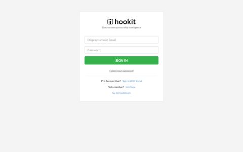 Sign In to Hookit Account