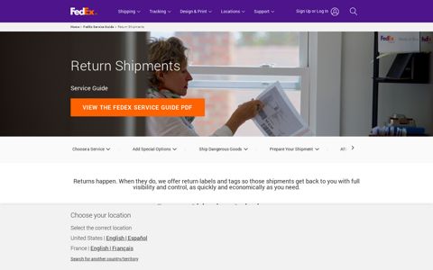 Package Return Services - Return Shipping Labels | FedEx