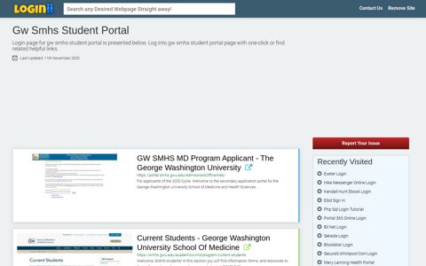 Gw Smhs Student Portal - Loginii.com