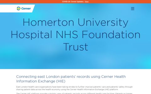 Homerton University Hospital NHS Foundation Trust - Cerner
