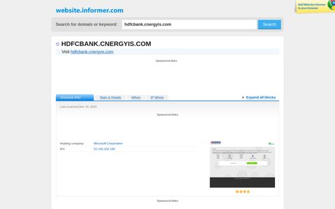 hdfcbank.cnergyis.com at Website Informer. Visit Hdfcbank ...