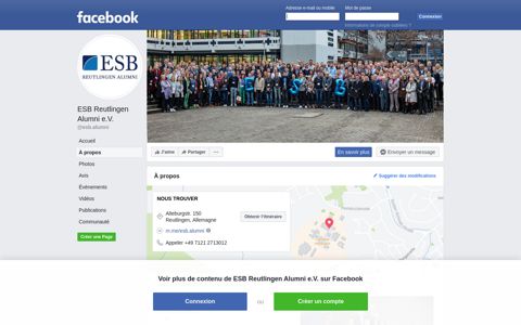 ESB Reutlingen Alumni e.V. - About | Facebook