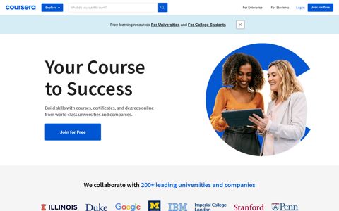 Coursera | Build Skills with Online Courses from Top Institutions