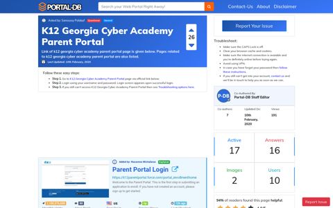 K12 Georgia Cyber Academy Parent Portal