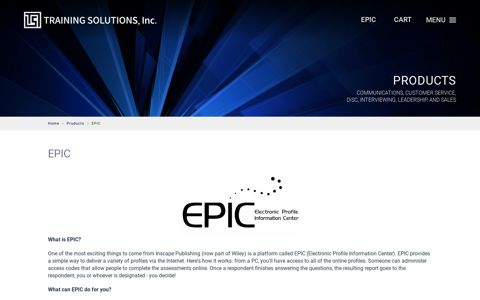 EPIC - Training Solutions