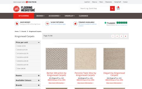 Kingsmead Carpets | Buy online here | Flooring Megastore