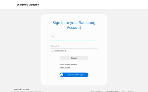 Sign in | Samsung Account