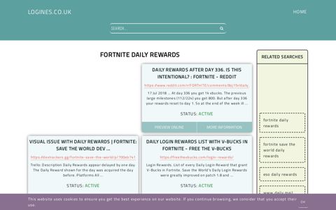 fortnite daily rewards - General Information about Login