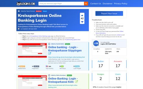 Kreissparkasse Online Banking Login - Logins-DB