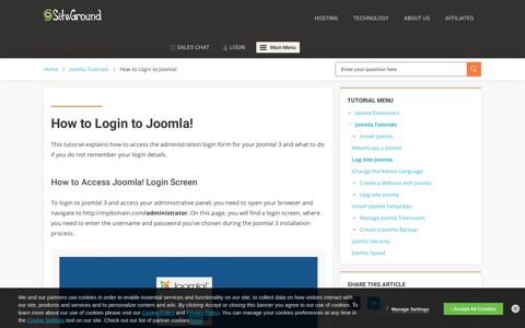 How to Login to Joomla! - SiteGround