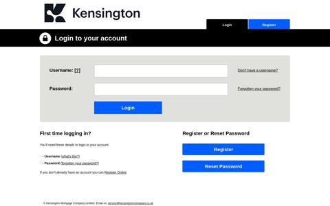 Kensington Customer Portal | Customer | Login