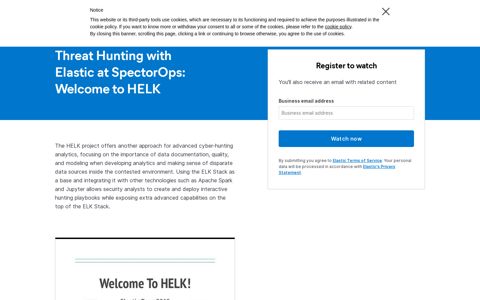 Threat Hunting with Elastic at SpectorOps: Welcome to HELK