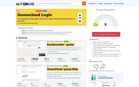 Goneocloud Login - A database full of login pages from all over the ...