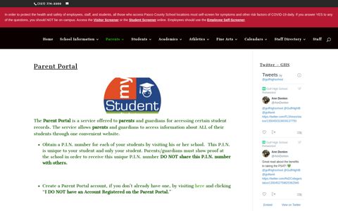 Parent Portal | Gulf High School