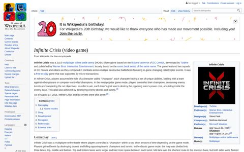 Infinite Crisis (video game) - Wikipedia