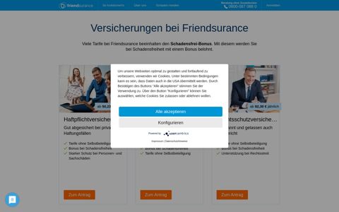 Versicherungen bei Friendsurance | Friendsurance
