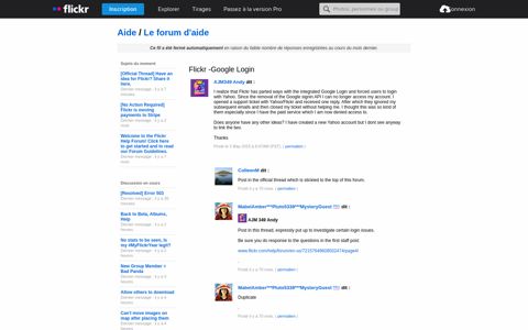 The Help Forum: Flickr -Google Login - Flickr