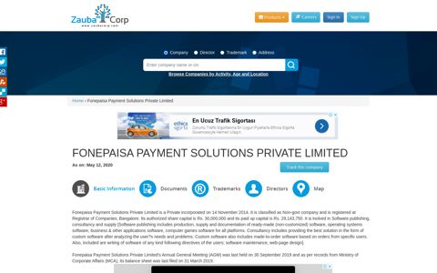FONEPAISA PAYMENT SOLUTIONS PRIVATE LIMITED ...