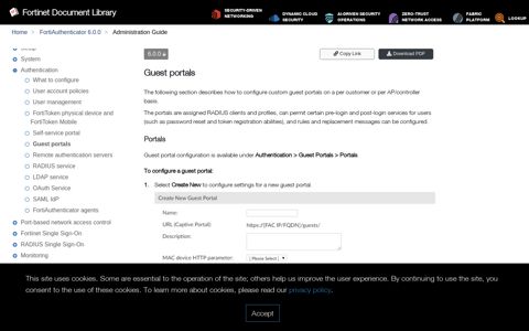 Guest portals - Administration Guide | FortiAuthenticator 6.0.0 ...