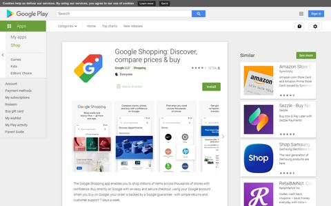 Google Shopping: Discover, compare prices & buy - Apps on ...
