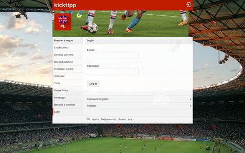 Premier League Predictor game - Login | kicktipp