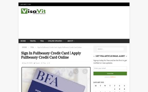 Sign In Fullbeauty Credit Card - VisaVit