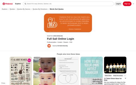 Full Sail Online Login - Pinterest