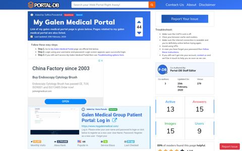 My Galen Medical Portal