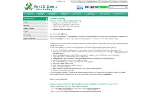 Online Banking - First Citizens