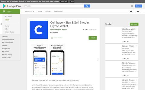 Coinbase – Buy & Sell Bitcoin. Crypto Wallet - Apps on ...
