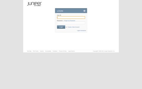 Login : Juniper Networks