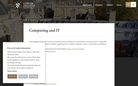 Computing and IT - Exeter College