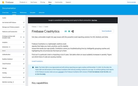 Firebase Crashlytics - Google