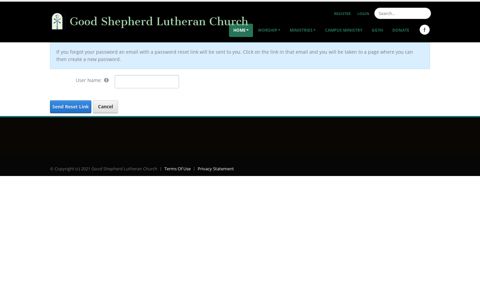 Good Shepherd Lutheran Church > Home > Site Login
