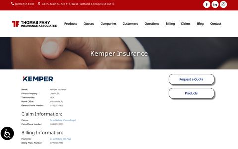 Kemper Insurance - Insurance Company | Insurance Company