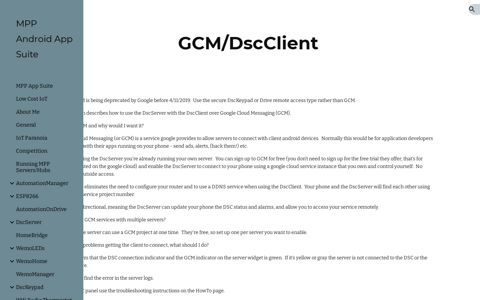 MPP Android App Suite - GCM/DscClient - Google Sites