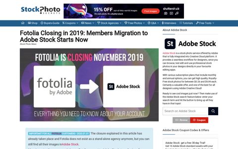 Fotolia Closing in 2019: Members Migration to Adobe Stock ...