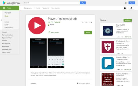 Player_ (login required) – Apps on Google Play