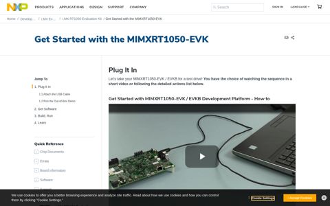 Get Started with the MIMXRT1050-EVK | NXP