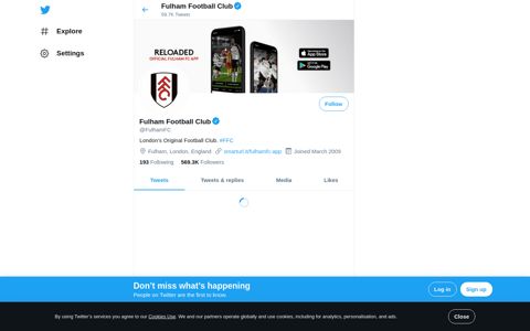 Fulham Football Club (@FulhamFC) | Twitter
