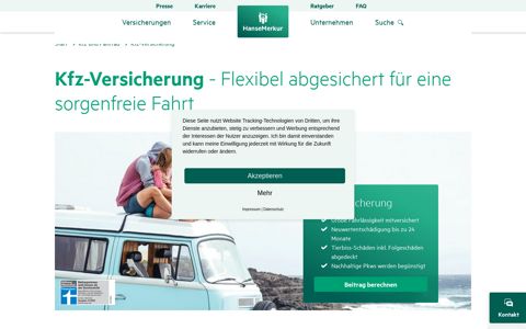 Kfz-Versicherung online abschließen | HanseMerkur