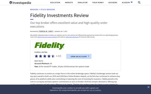 Fidelity Investments Review: What's New in 2020 - Investopedia