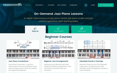 Free Online Jazz Piano Lessons from PianoGroove.com