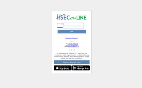 HSEC Online - Login