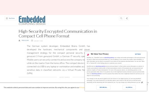 High-Security Encrypted Communication in Compact Cell ...
