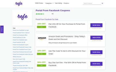 Portal From Facebook Coupons 2020 - Flat 50% Off [Verified ...