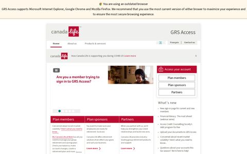 Home — Canada Life - GRS Access