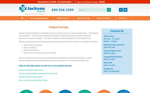 Patient Portals | Jackson Hospital